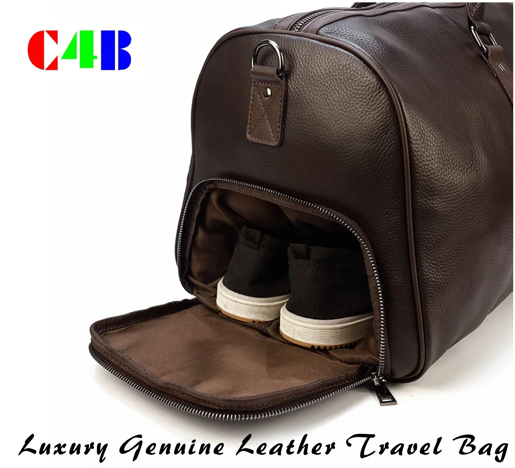 Travel Bag Cow Leather Carry On Luggage Bag