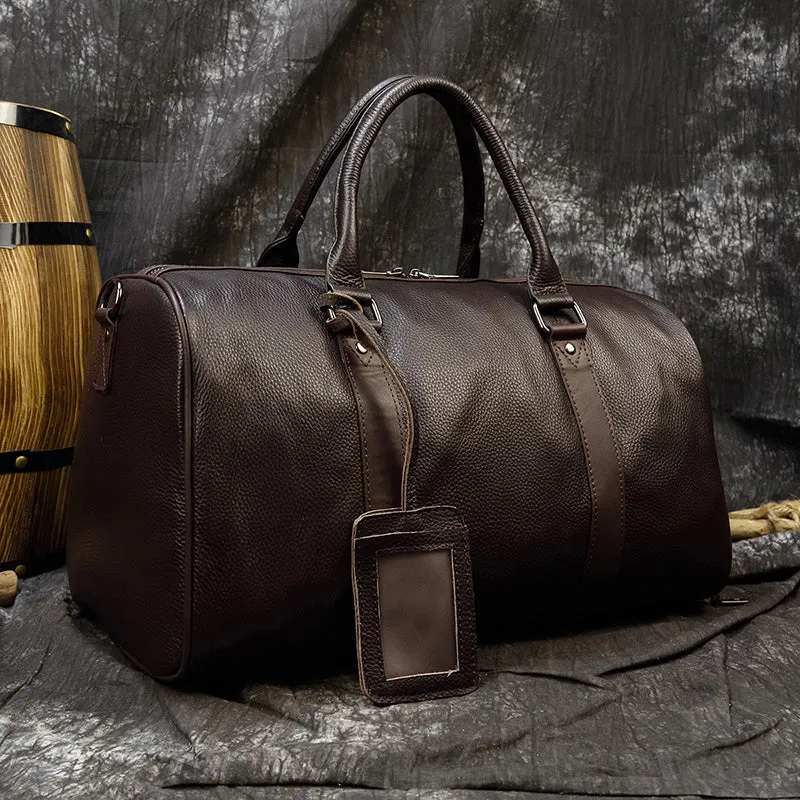 Travel Bag Cow Leather Carry On Luggage Bag