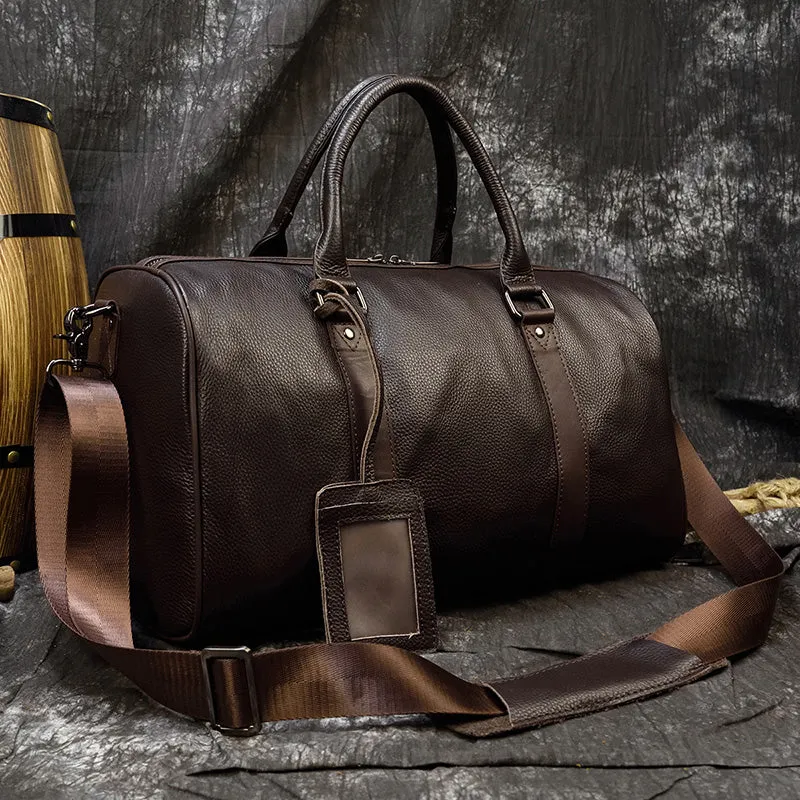 Travel Bag Cow Leather Carry On Luggage Bag
