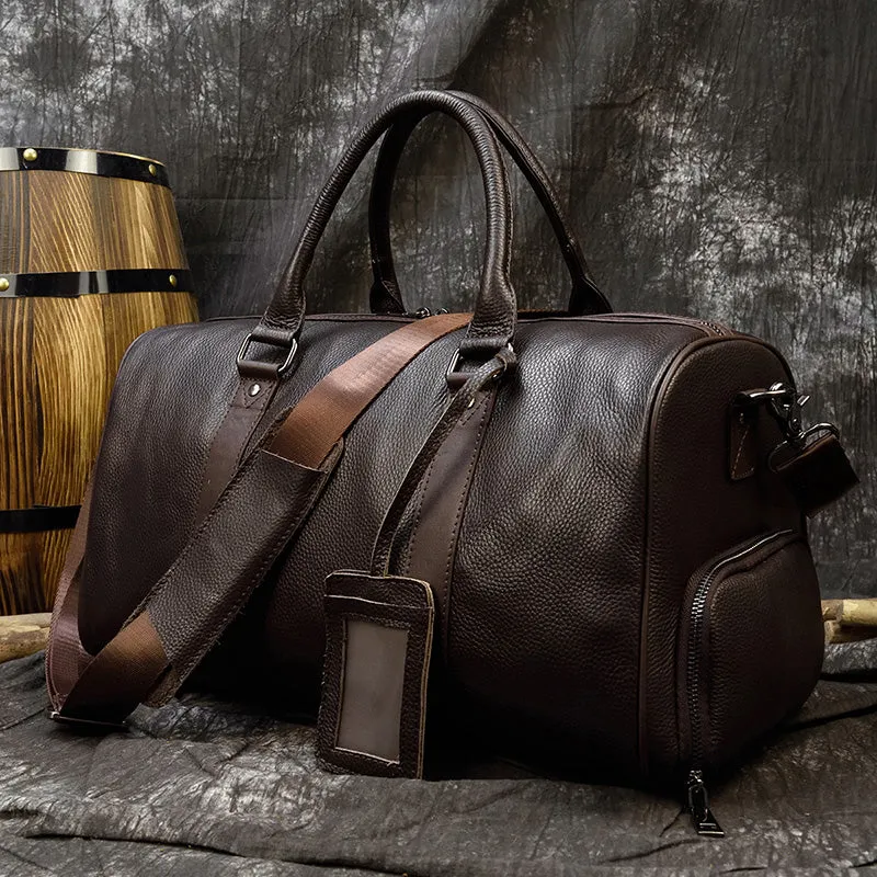 Travel Bag Cow Leather Carry On Luggage Bag