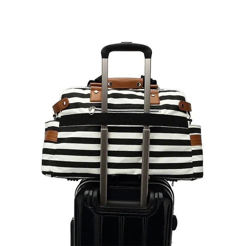 Travel Bags For Women with Trolley Sleeve Design