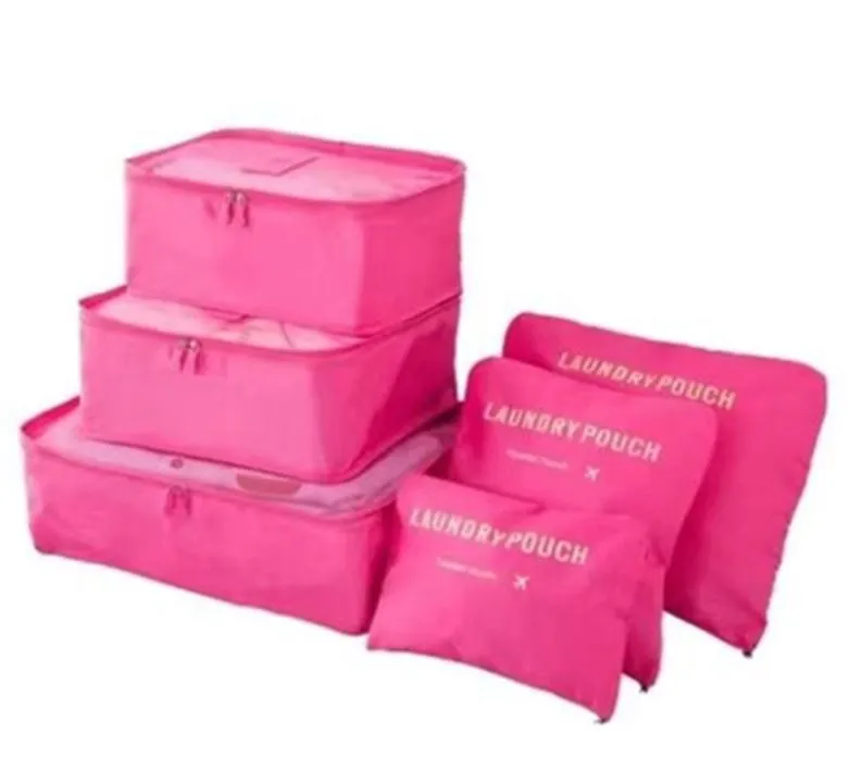 Travel Organiser Clothes Bag 6PC SET * 8 Colors