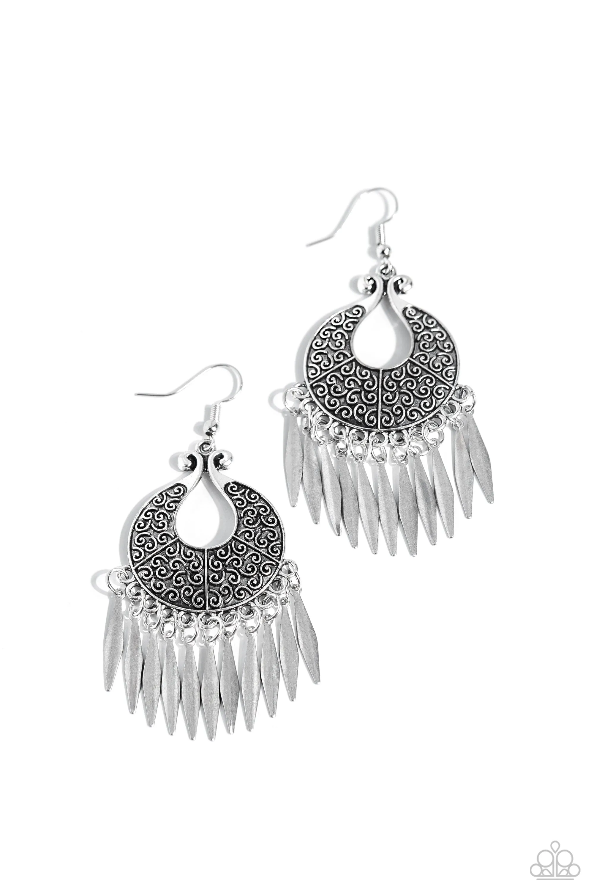 Tribal Charm - Silver Earring