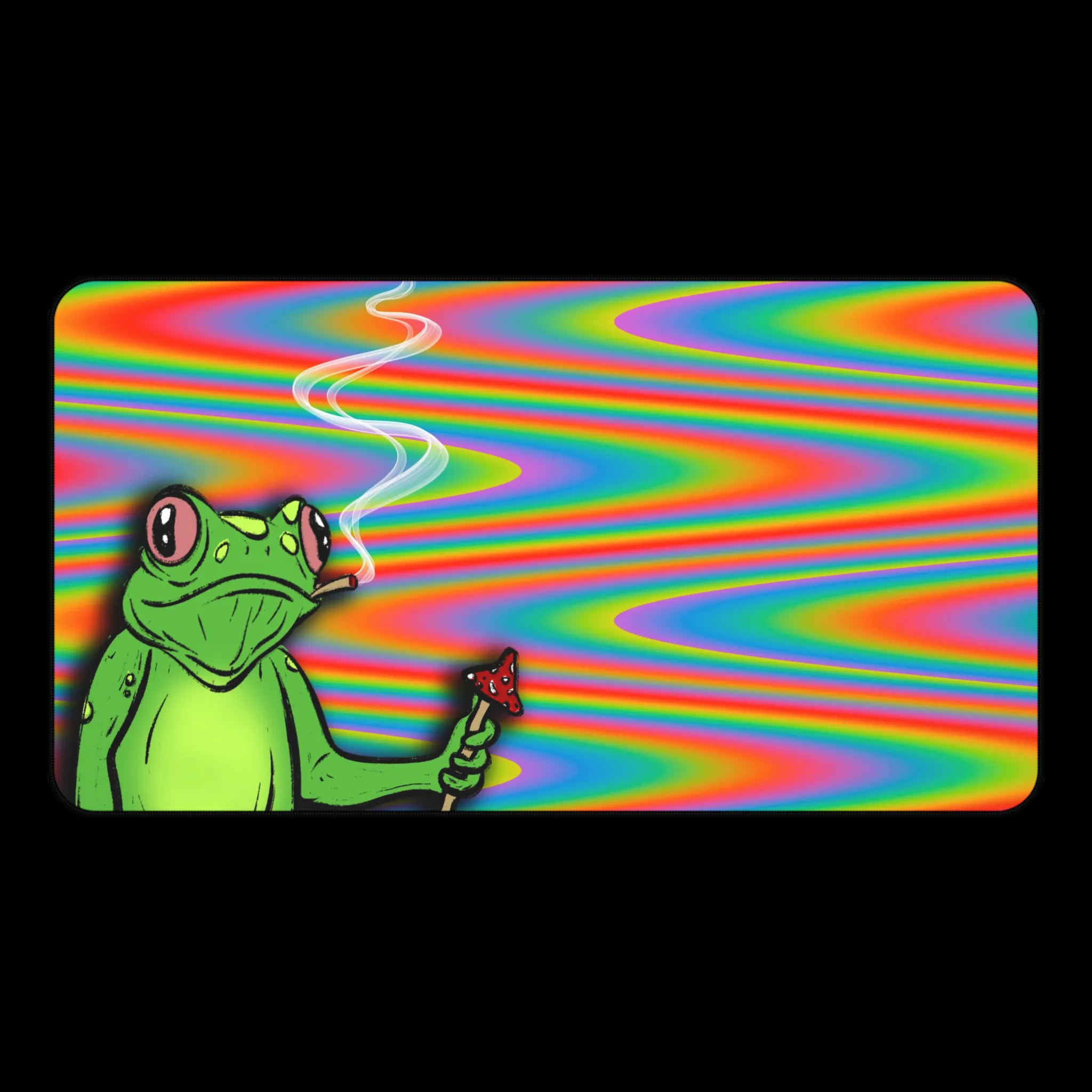 Trippy Frog Desk Mat