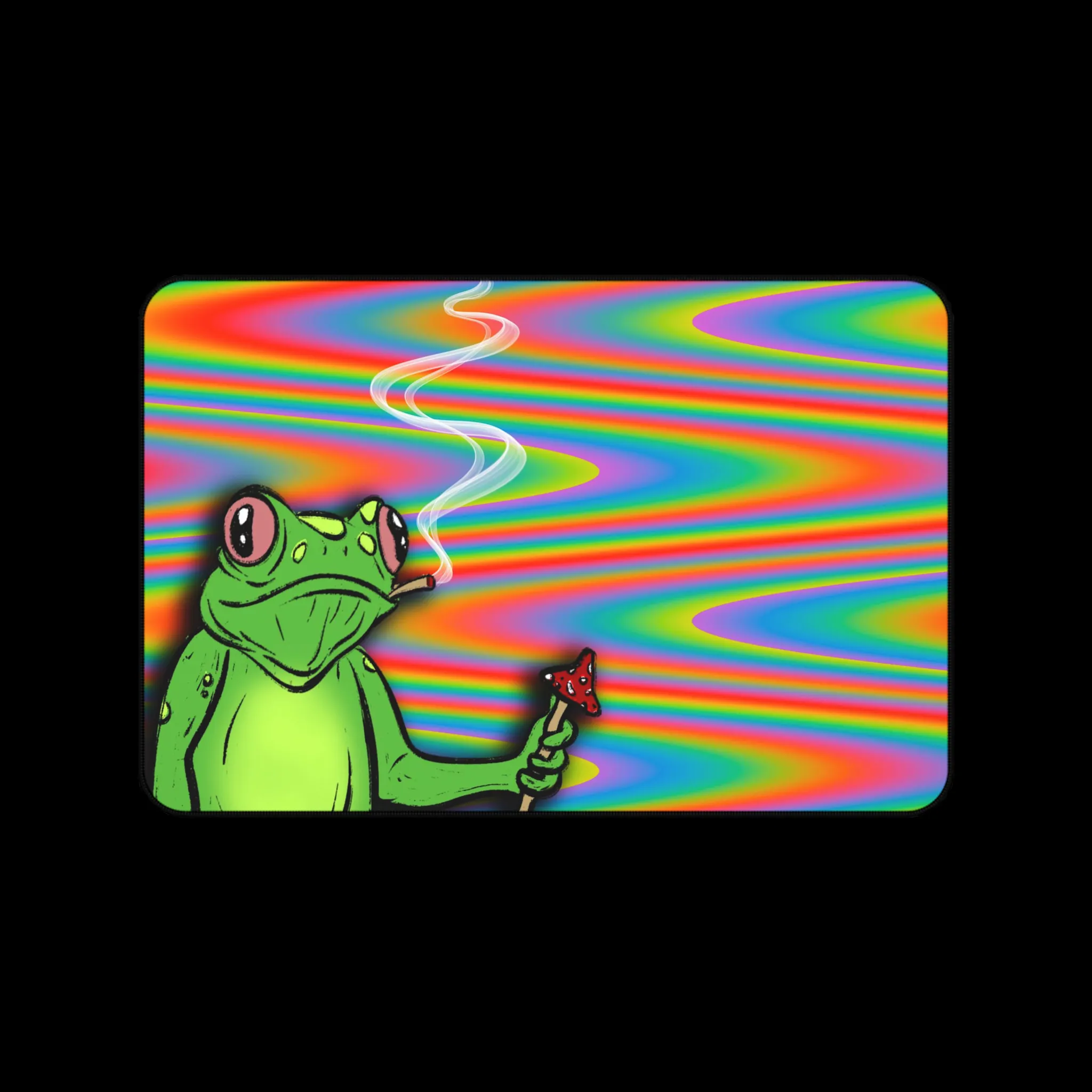 Trippy Frog Desk Mat