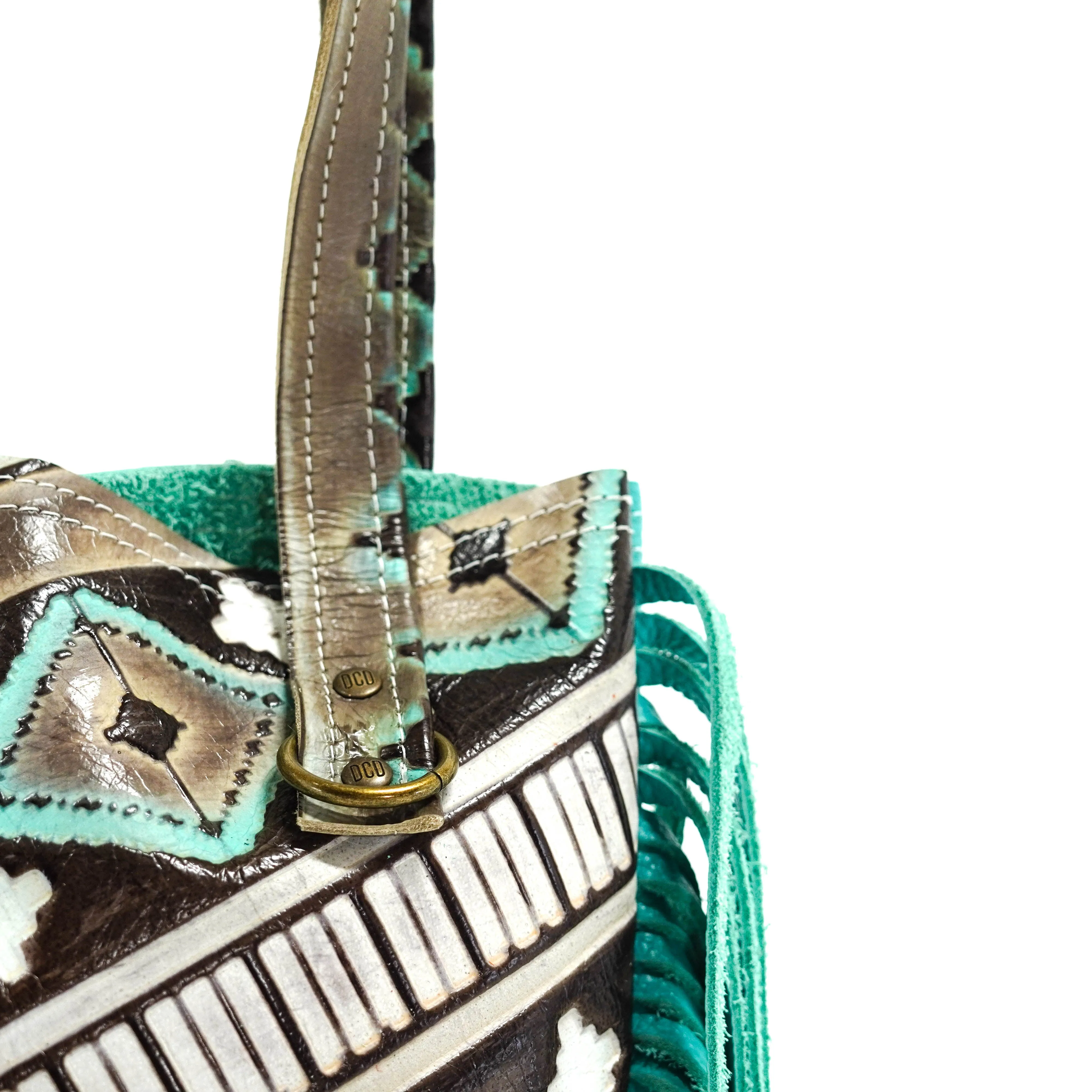Trisha - All Embossed w/ Cocoa Navajo