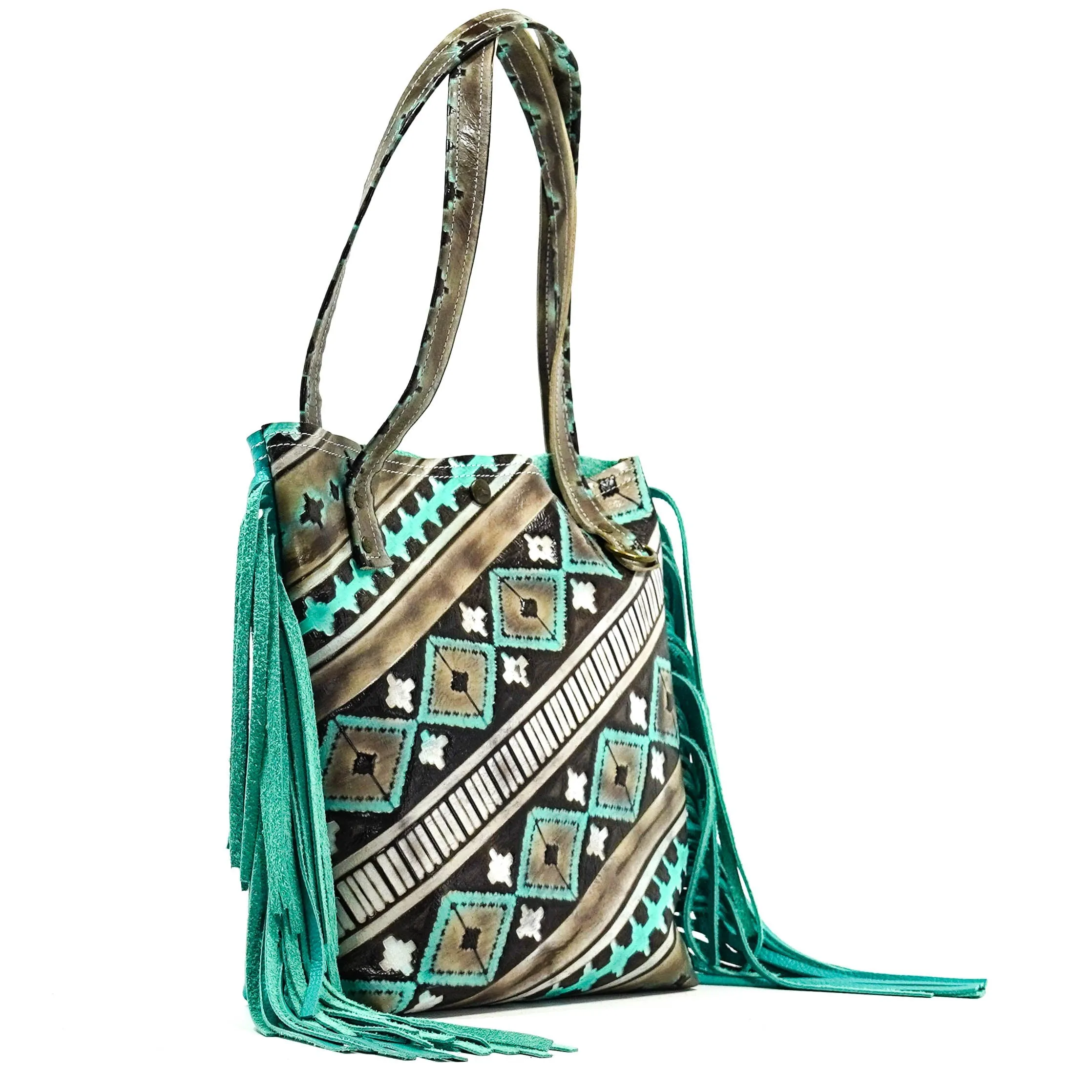 Trisha - All Embossed w/ Cocoa Navajo
