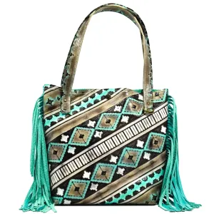 Trisha - All Embossed w/ Cocoa Navajo