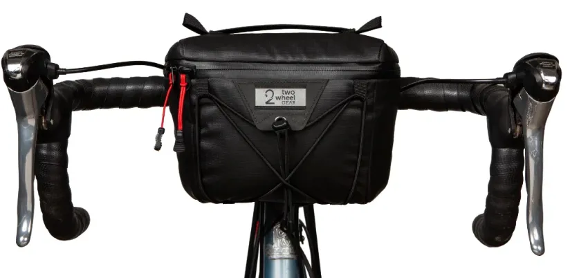 Two Wheel Gear Clutch Bar Bag 1L - Black Recycled Ripstop