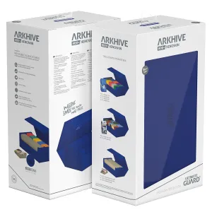 Ultimate Guard Arkhive Flip Case 800  Standard Size XenoSkin Monocolour Blue Deck Box