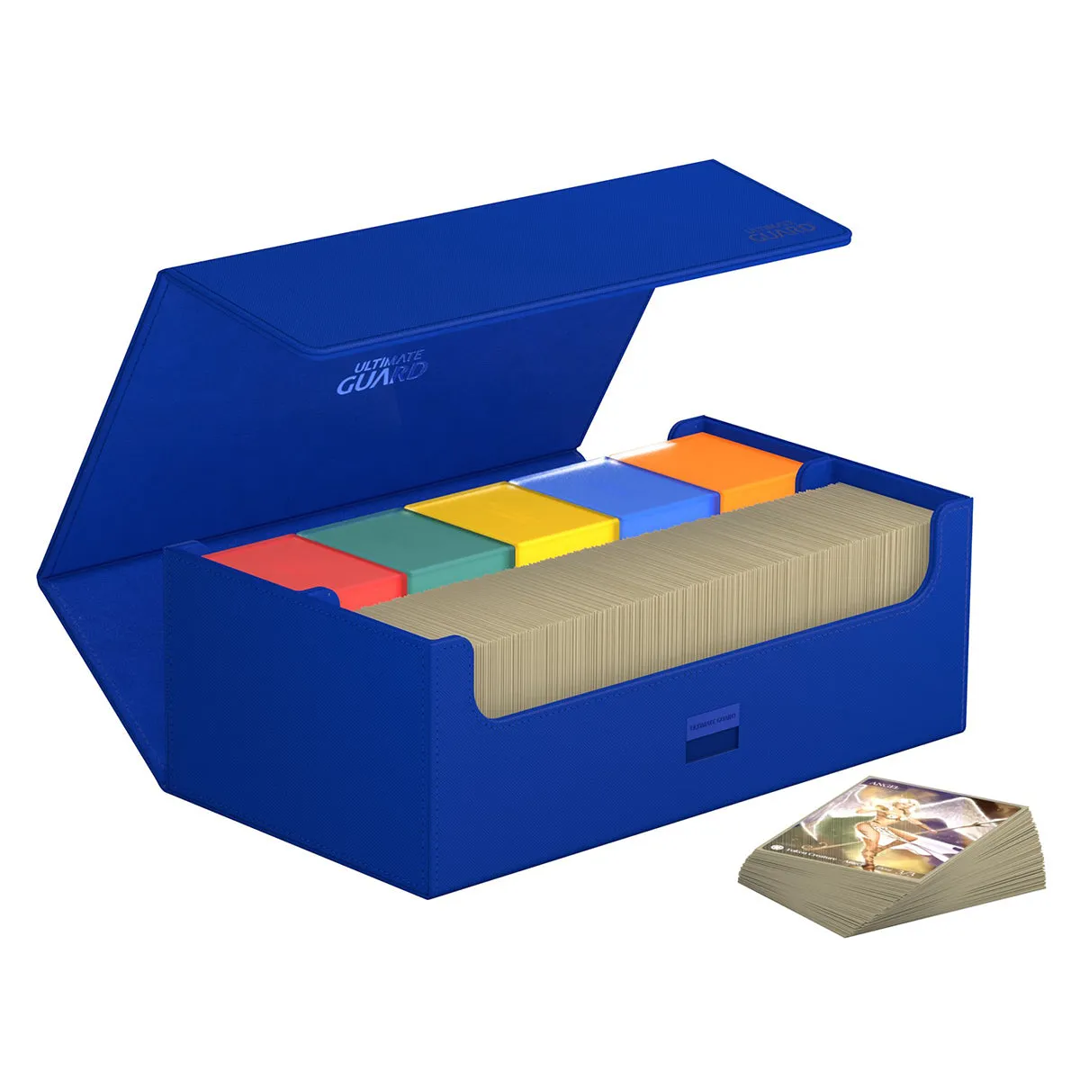 Ultimate Guard Arkhive Flip Case 800  Standard Size XenoSkin Monocolour Blue Deck Box