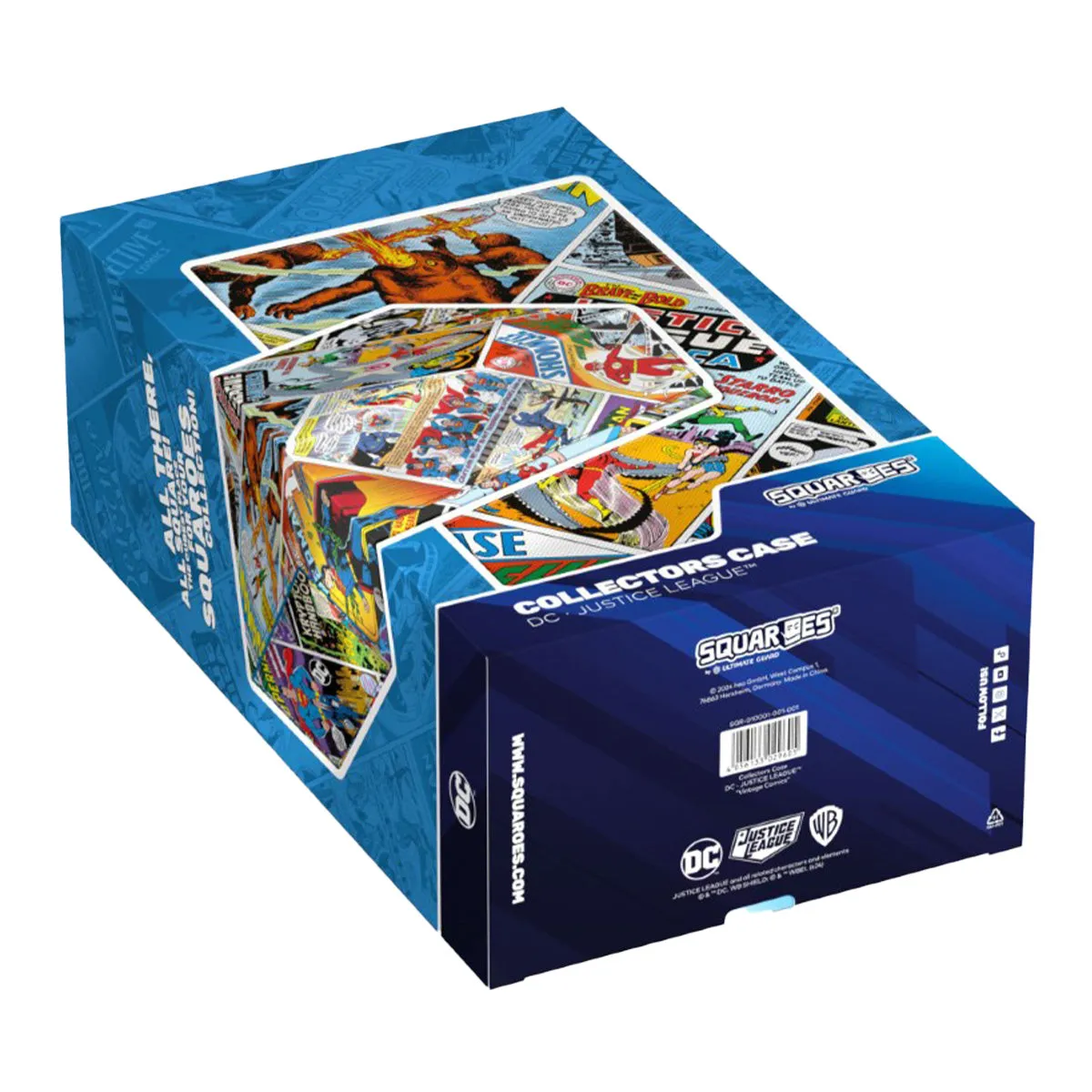 Ultimate Guard Squaroes Collectors Case DC Justice League Vintage Comics Deck Box