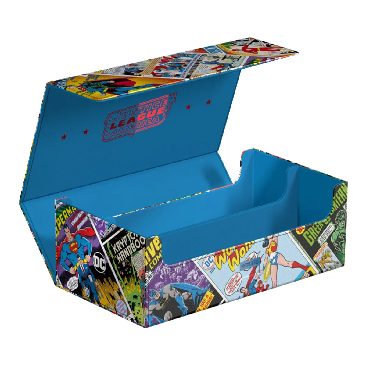 Ultimate Guard Squaroes Collectors Case DC Justice League Vintage Comics Deck Box