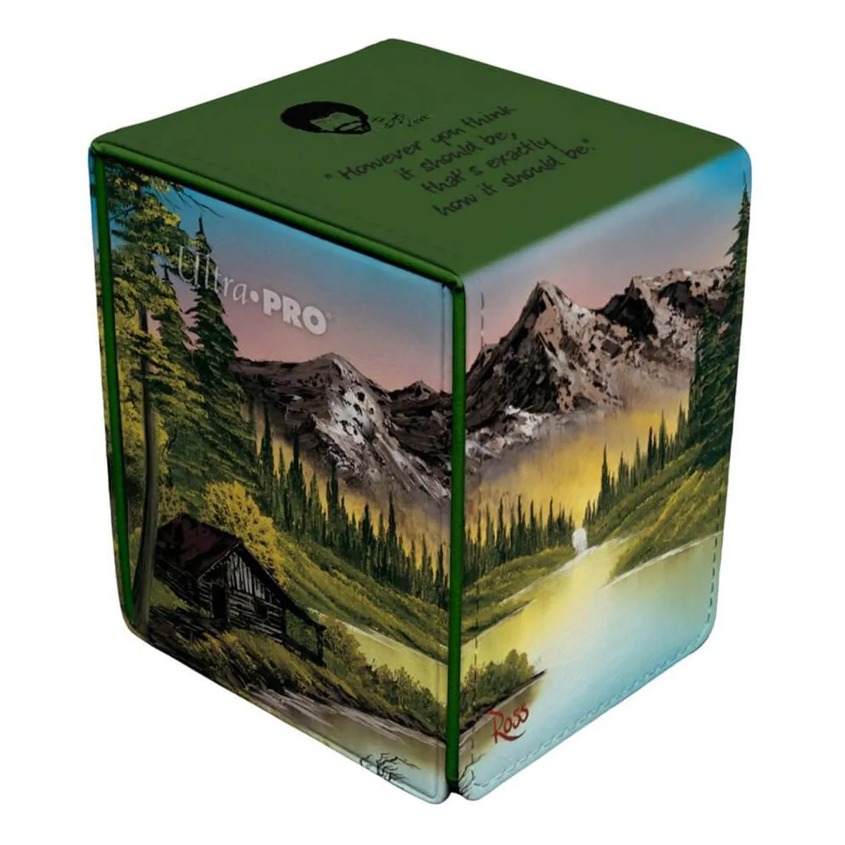 ULTRA PRO Bob Ross Collection Mountain Retreat Alcove Flip Deck Box