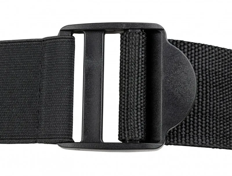 Vibrating Hollow Strap-on No Balls 8 Inch - Black