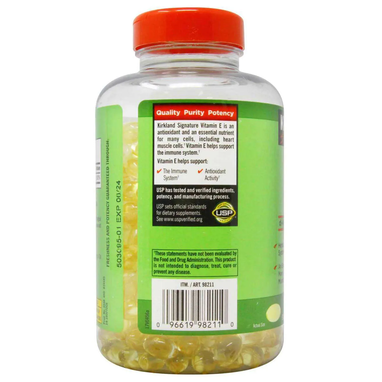 Viên Uống Kirkland Vitamin E 400 I.U 500 Viên
