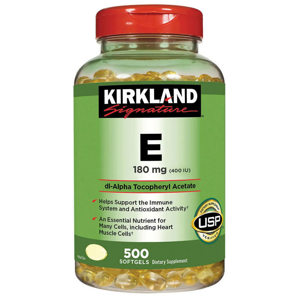 Viên Uống Kirkland Vitamin E 400 I.U 500 Viên