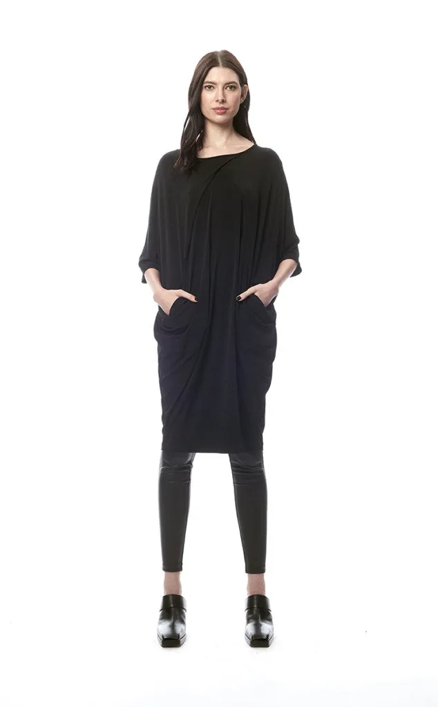 Vivara Oversized Reversible Dress With Mesh V-Neck