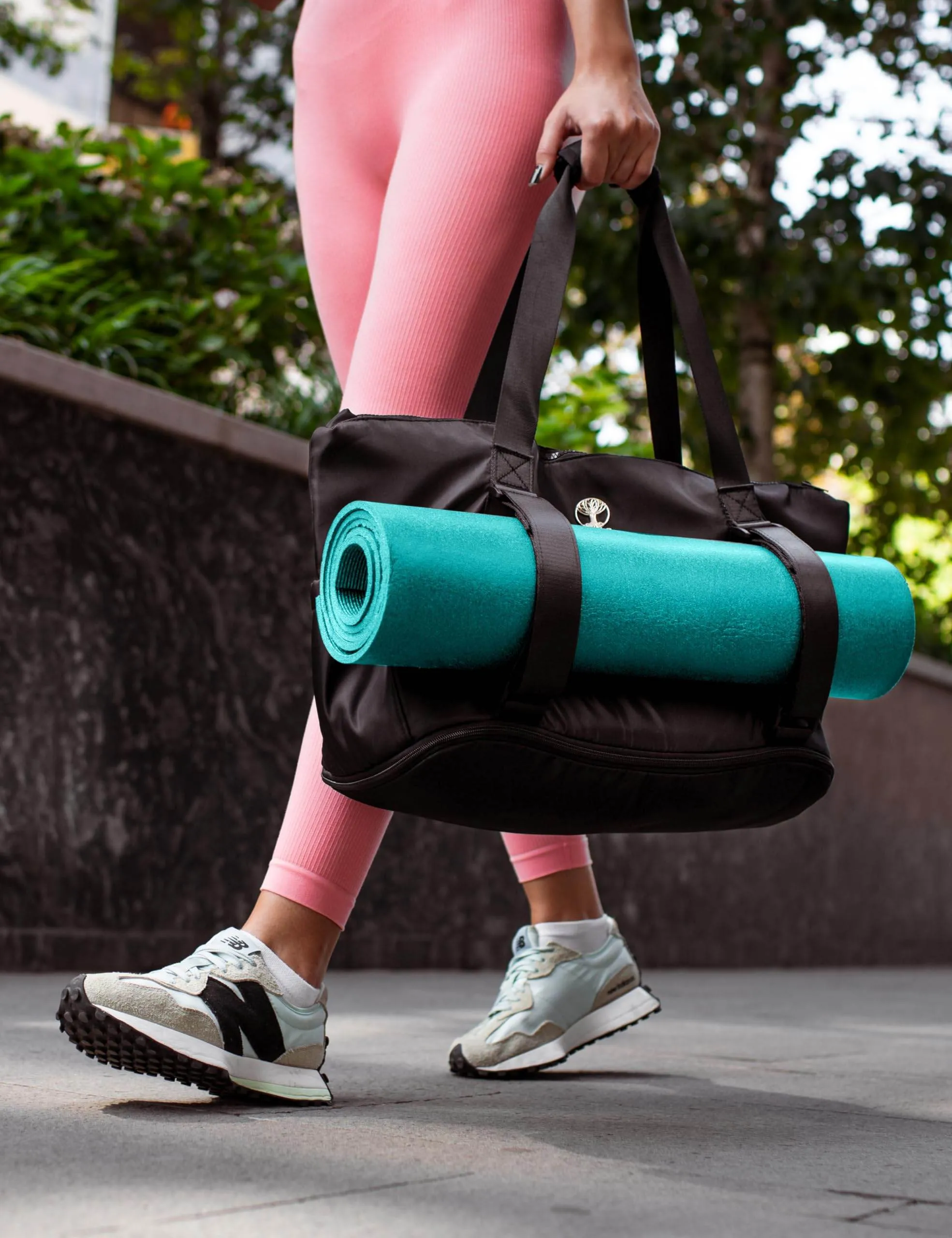 WARRIOR2 Yoga Mat Carrier - Expandable, Water & Shock Resistant Laptop Travel Bag with Yoga Mat Straps, Yoga Gym Bag For Men & Women, Luggage Sleeve, Large Yoga Mat Tote Bag
