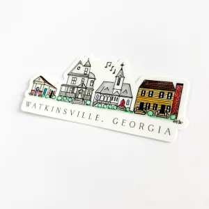 Watkinsville Skyline Sticker