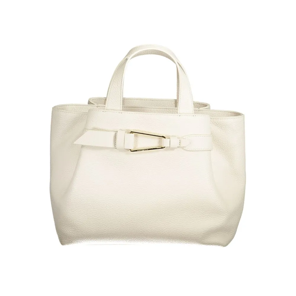 White Leather Handbag