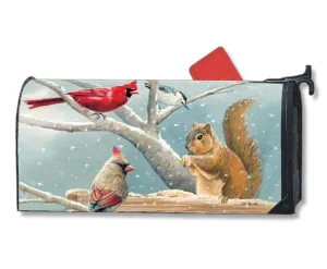 Winter Snacktime Magnetic Mailbox Cover