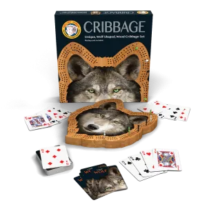 WOLF CRIBBAGE SET