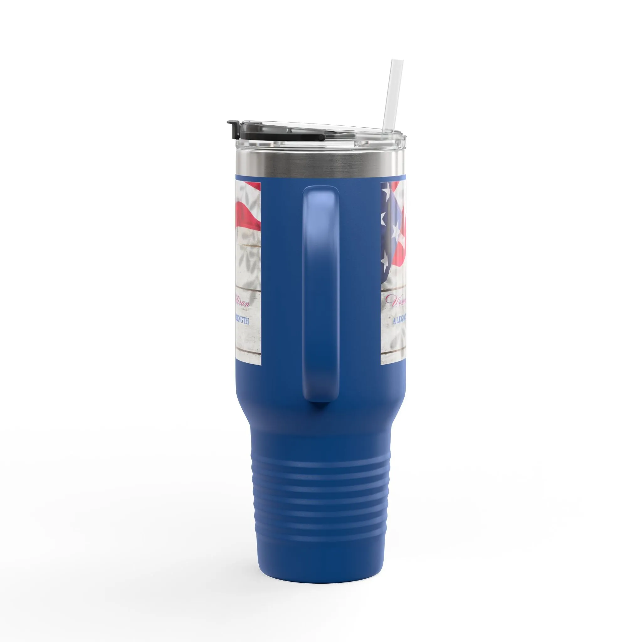Woman Veteran...Insulated Travel Mug, 40oz