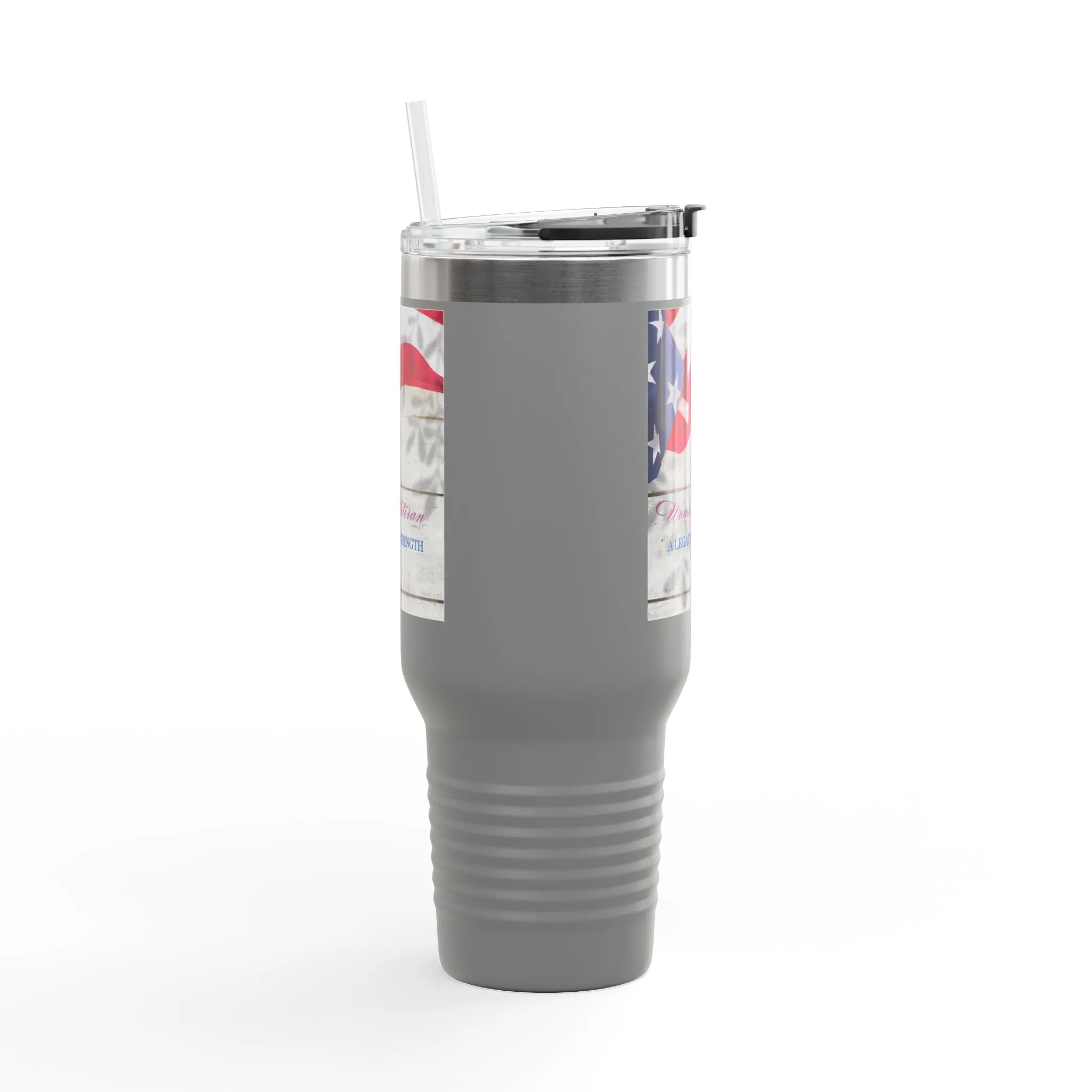 Woman Veteran...Insulated Travel Mug, 40oz