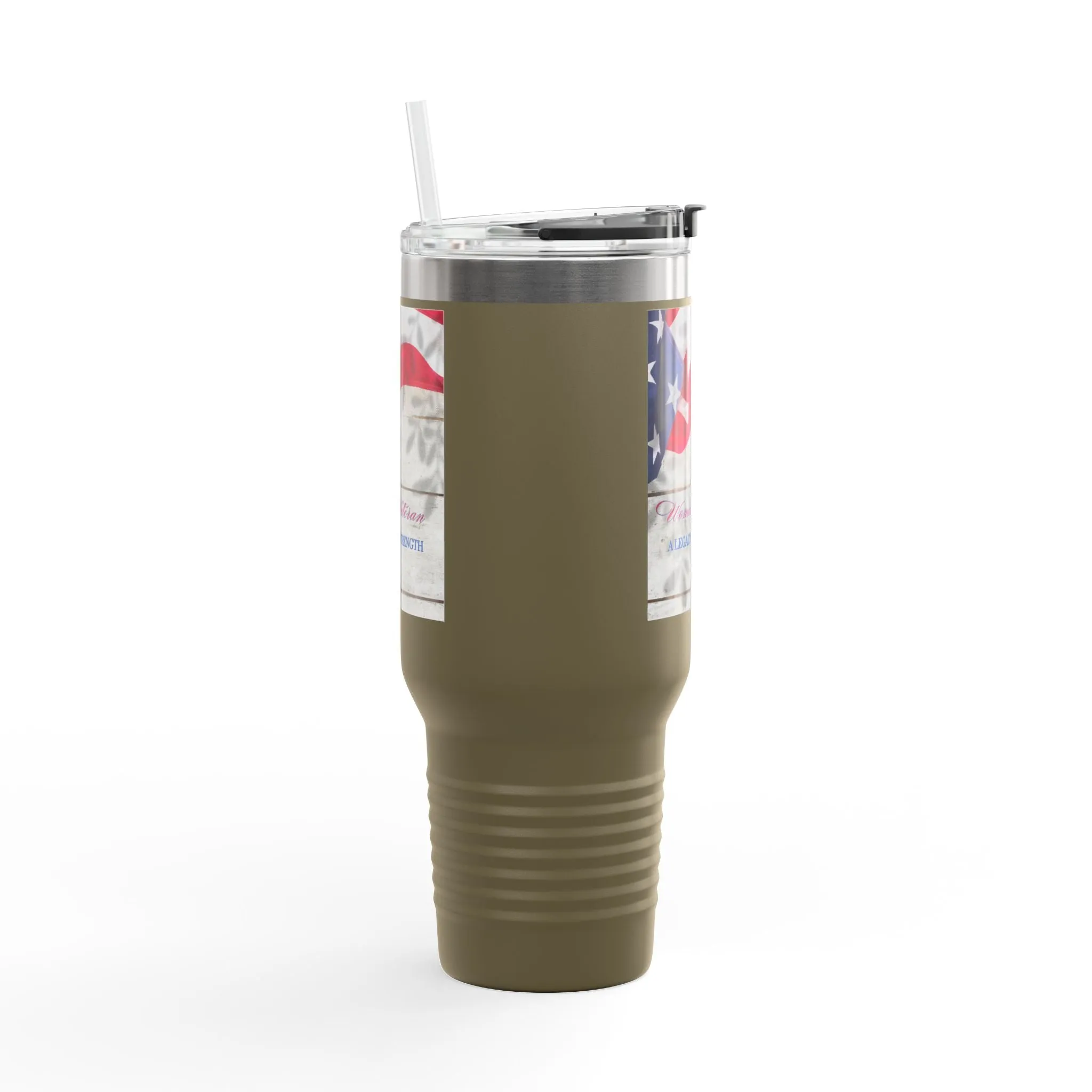 Woman Veteran...Insulated Travel Mug, 40oz