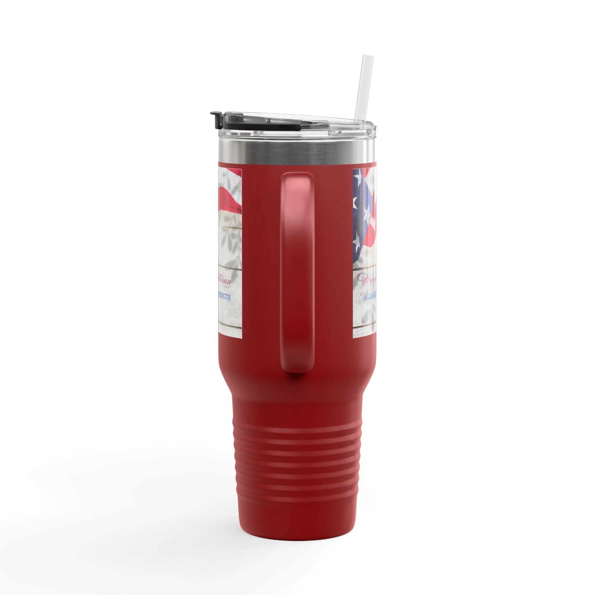 Woman Veteran...Insulated Travel Mug, 40oz