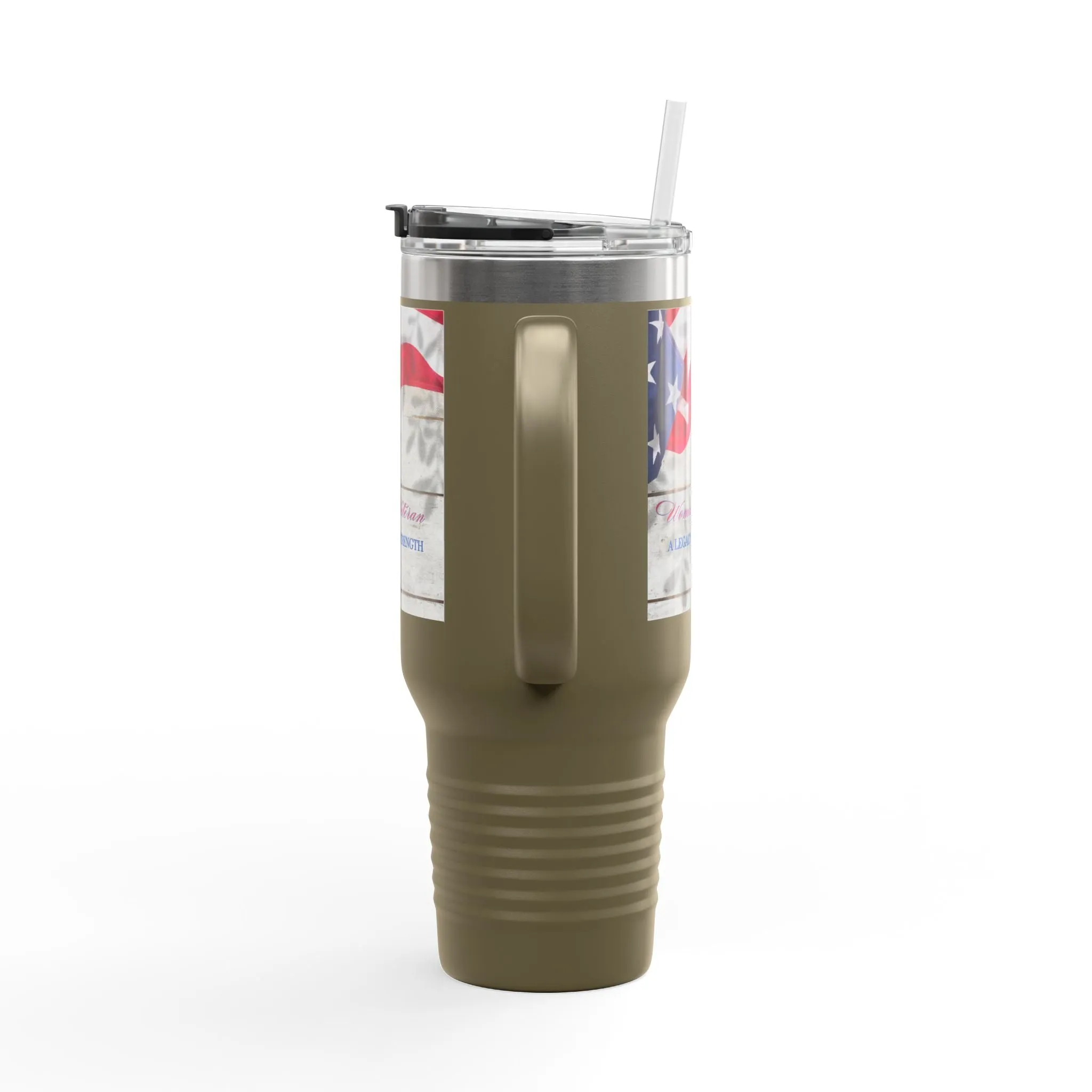Woman Veteran...Insulated Travel Mug, 40oz