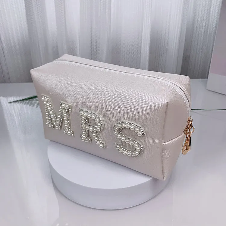 Women's Lettered Make-up Octagonal Good-looking Makeup Storage Cosmetic Bags