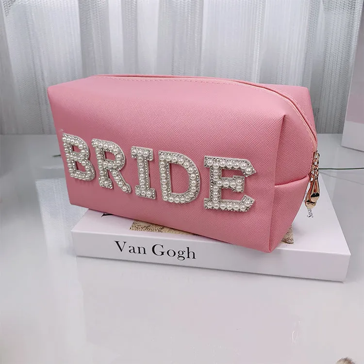 Women's Lettered Make-up Octagonal Good-looking Makeup Storage Cosmetic Bags