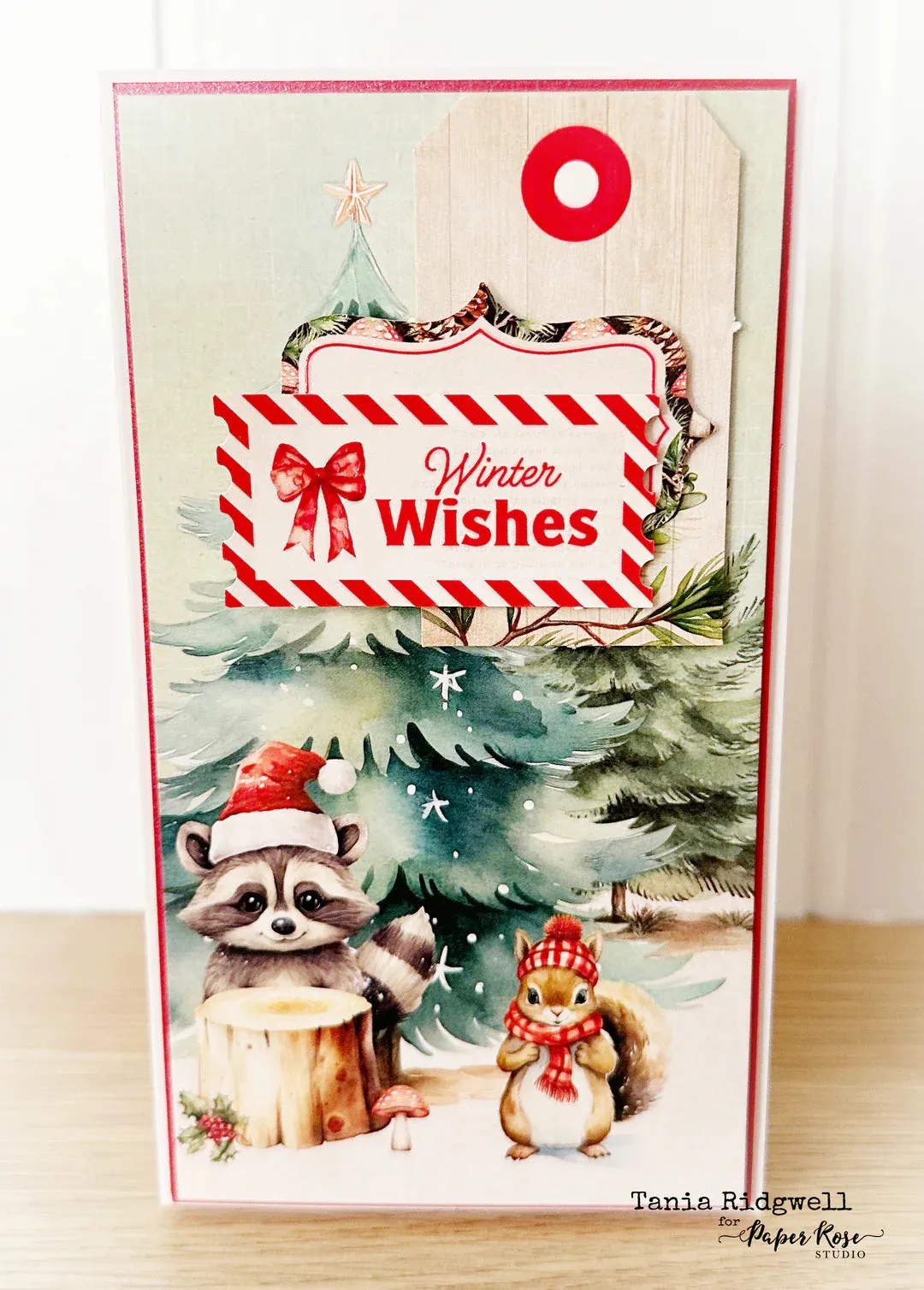 Woodland Christmas Embossed Die Cuts Paper Rose 33033