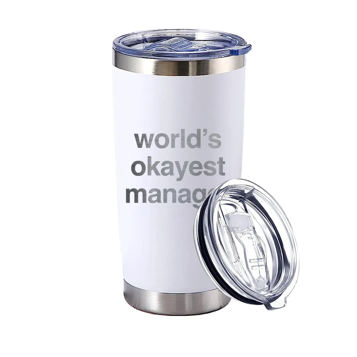 World's Okayest Manager Tumbler