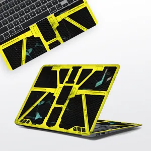 Yellow Cybertech Laptop Skin