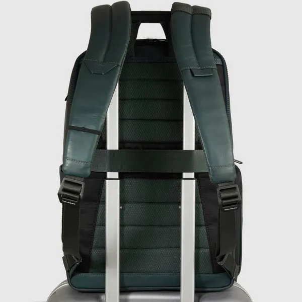 Zaino in Pelle Piquadro Liko Porta PC 15,6'' Nero