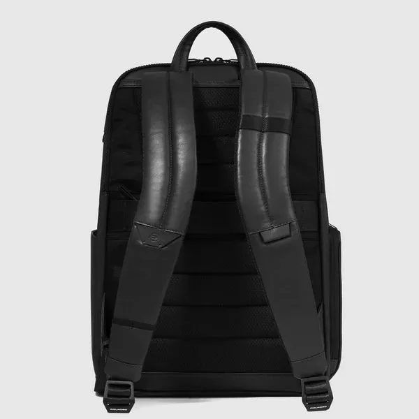 Zaino in Pelle Piquadro Liko Porta PC 15,6'' Nero