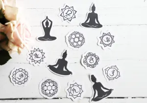 Zen Meditation sticker pack | 13pk